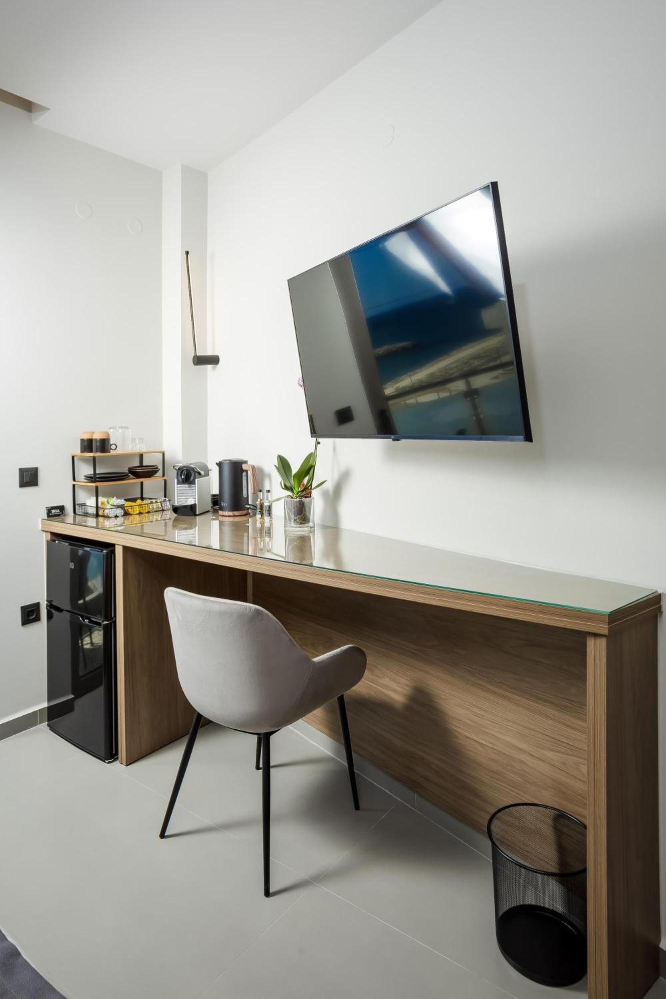 Iria Sea View Room Kolimvarion Bagian luar foto